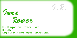 imre romer business card